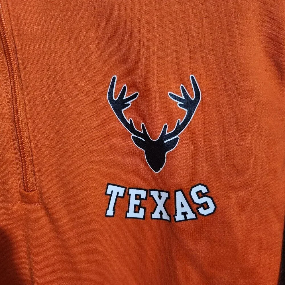 American Crown Texas Mens XL Camo Realtree Quarter Zip Hunting Sweatshirt